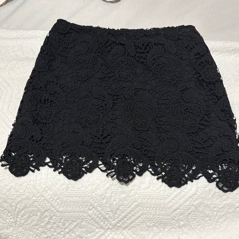 Elegant Black Lace Skirt